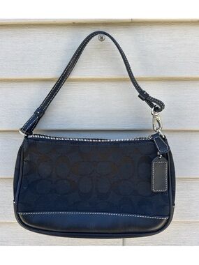 Legacy Coach Y2K Signature Sufflette Canvas Leather Mini Handbag Convertible